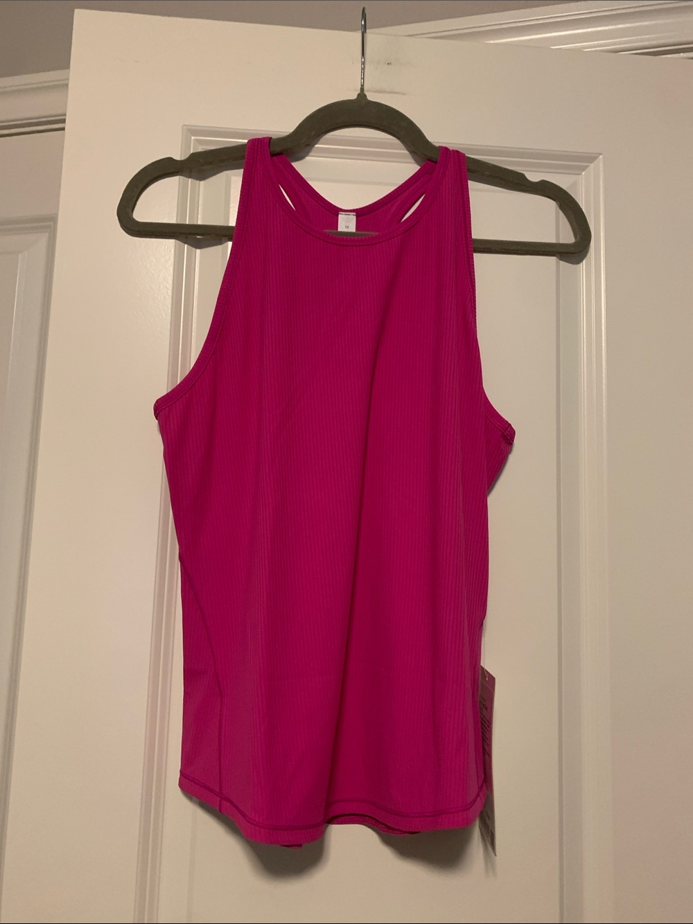 lululemon athletica Base Pace Tank, Ribbed sz 10
Highlighter Purple, NWT